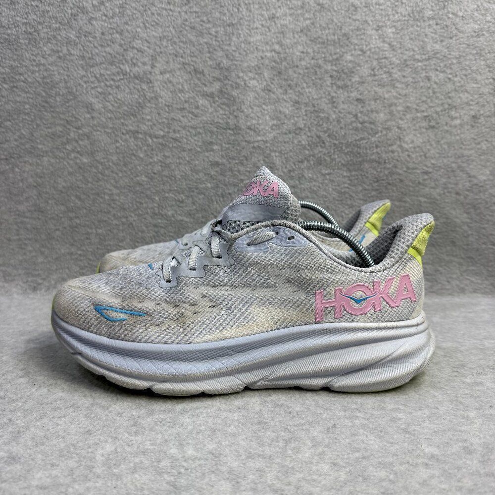 Hoka One One Womens Shoes Size 9.5 Clifton 9‎ Blue Running Sneakers 1127896 GLLS